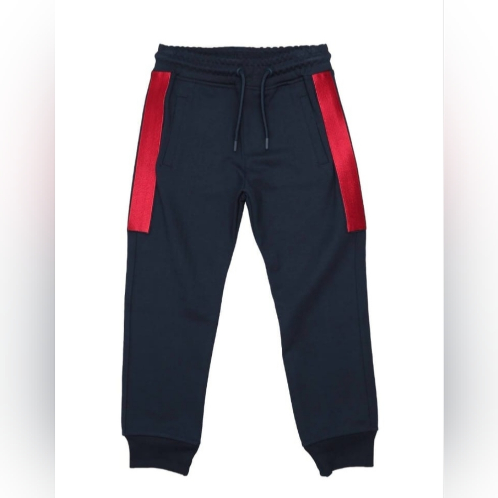 Emporio Armani Boy’s Navy Logo Jogger Pants, size 10Y
